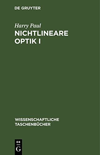 Cover of Nichtlineare Optik I