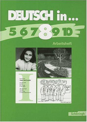 Cover of Deutsch in...8. Arbeitsheft. RSR. Neuausgabe für Nordrhein- Westfalen. (Lernmaterialien)