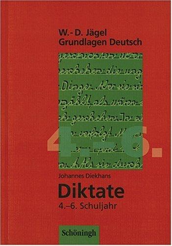 Cover of Grundlagen Deutsch. Diktate für das 4.-6. Schuljahr. (Lernmaterialien)