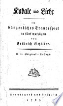 Cover of Kabale und Liebe