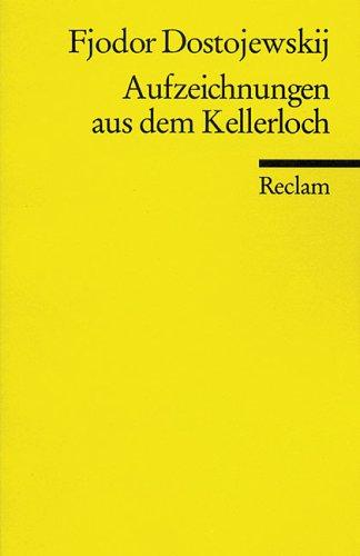 Cover of Aufzeichnungen aus dem Kellerloch