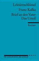 Cover of Franz Kafka, Brief an den Vater, Das Urteil