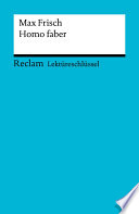 Cover of Lektüreschlüssel. Max Frisch: Homo faber