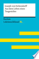 Cover of Aus dem Leben eines Taugenichts von Joseph von Eichendorff