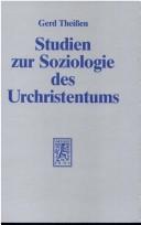 Cover of Studien zur Soziologie des Urchristentums
