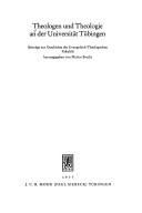 Cover of Theologen und Theologie an der Universität Tübingen
