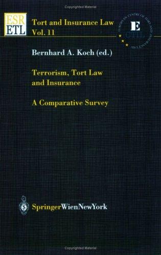 Cover of Terrorism, Tort Law and Insurance