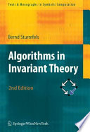 Cover of Algorithms in Invariant Theory