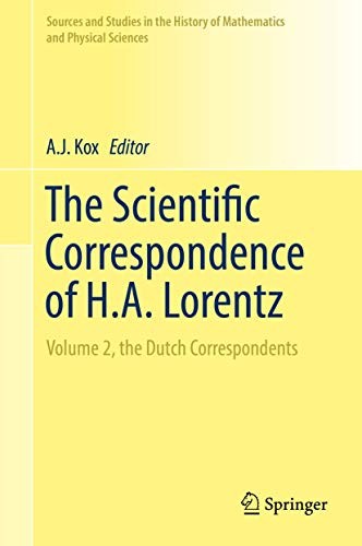 Cover of The Scientific Correspondence of H.A. Lorentz