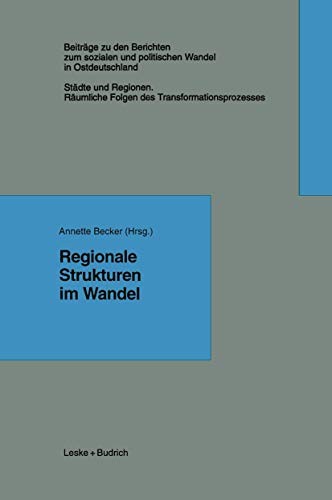 Cover of Regionale Strukturen im Wandel )