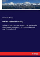 Cover of On the Foetus in Utero,
