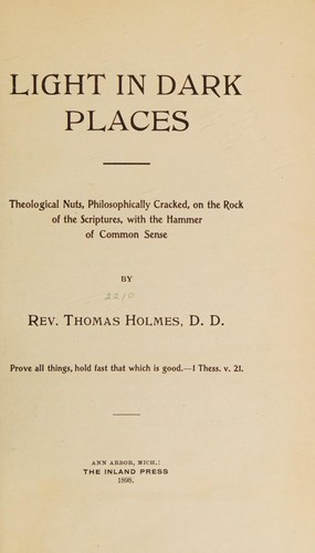 Cover of Light in Dark Places