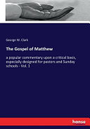 Cover of The Gospel of Matthew