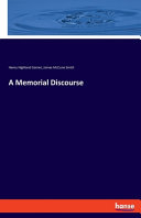 Cover of A Memorial Discourse