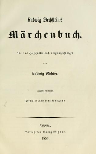 Cover of Ludwig Bechstein's Märchenbuch