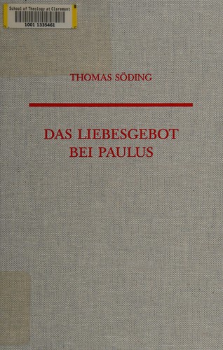 Cover of Das Liebesgebot bei Paulus