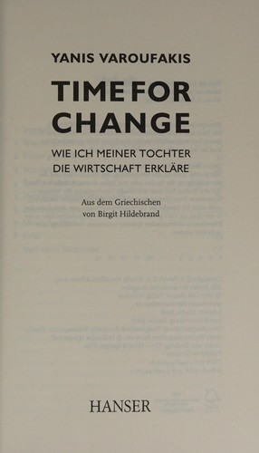 Cover of Time for Change