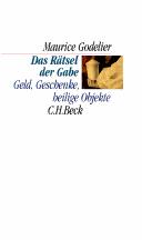 Cover of Das Rätsel der Gabe. Geld, Geschenke, heilige Objekte