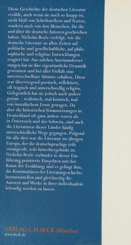 Cover of Kleine deutsche Literaturgeschichte