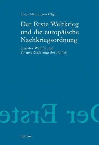 Cover of Der Erste Weltkrieg und die europäische Nachkriegsordnung