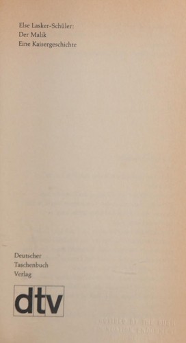 Cover of Der Malik