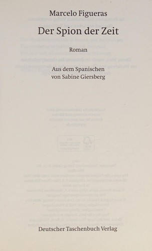 Cover of Der Spion der Zeit