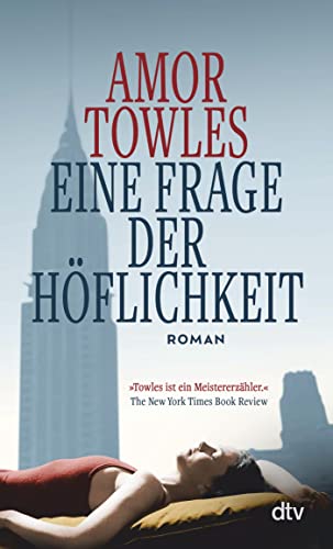 Cover of Towles:Eine Frage der H?flichkeit