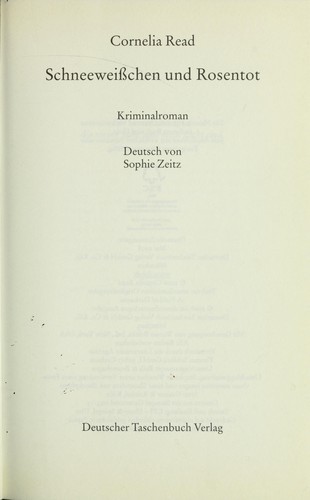 Cover of Schneeweisschen und Rosentot
