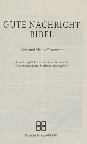 Cover of Gute Nachricht Bibel. Mohn