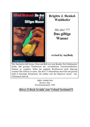 Cover of Die drei ??? Giftiges Wasser