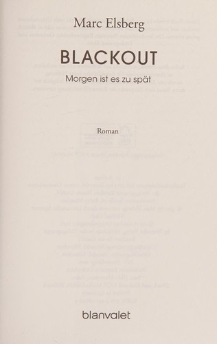 Cover of Blackout (German Edition)
