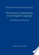 Cover of The Persian Contributions to the English Language