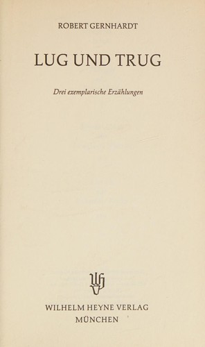 Cover of Lug und Trug