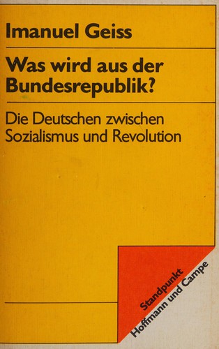 Cover of Was wird aus der Bundesrepublik?