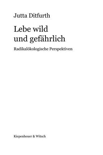 Cover of Lebe wild und gefährlich