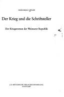 Cover of Der Krieg und die Schriftsteller