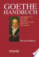 Cover of Goethe-Handbuch