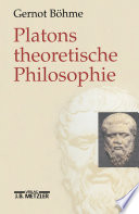 Cover of Platons theoretische Philosophie