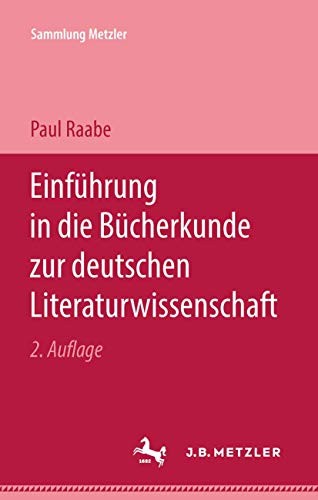 Cover of Einführung in die Bücherkunde zur deutschen Literaturwissenschaft