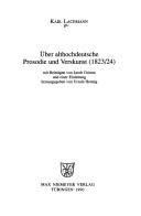 Cover of Über althochdeutsche Prosodie und Verskunst