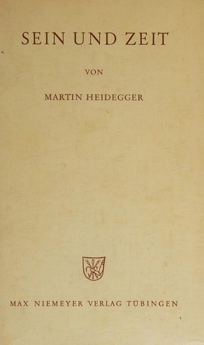 Cover of Sein Und Zeit