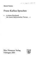 Cover of Franz Kafkas Sprachen
