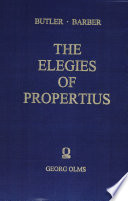 Cover of The Elegies of Propertius