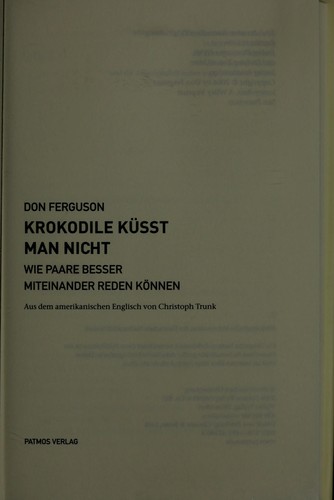 Cover of Krokodile ku sst man nicht