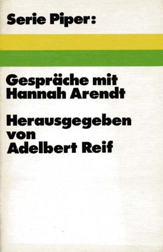 Cover of Gespräche mit Hannah Arendt