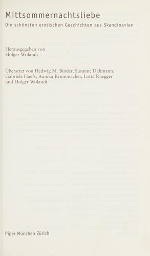 Cover of Mittsommernachtsliebe