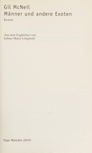 Cover of Männer und andere Exoten