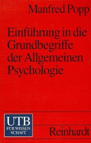 Cover of Einführung in die Grundbegriffe der Allgemeinen Psychologie