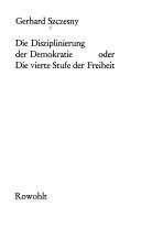 Cover of Die Disziplinierung der Demokratie