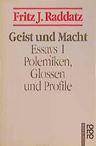 Cover of Geist und Macht